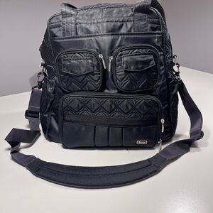 Lug Quilted Black Travel Bag